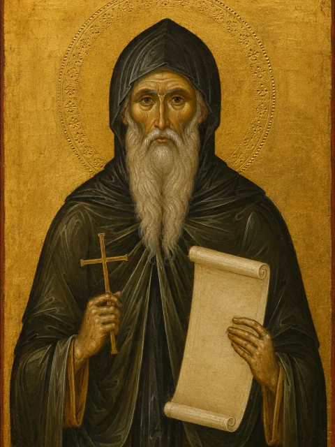 Tablou cu Sfântul Antonie cel Mare