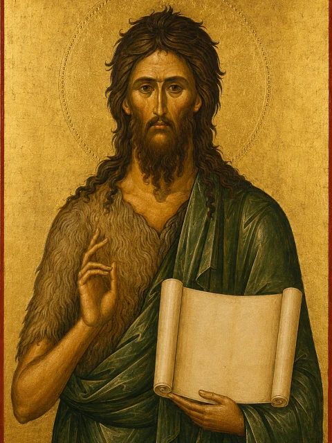 Tablou cu Sfântul Ioan Botezătorul